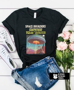 Space Invaders Atari 2600 Retro Vintage Video Game Box Art Unisex t shirt