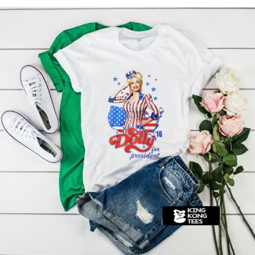 Vintage dolly parton for president t shirt