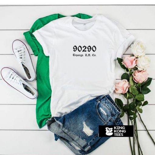 90290 topanga los angeles california t shirt