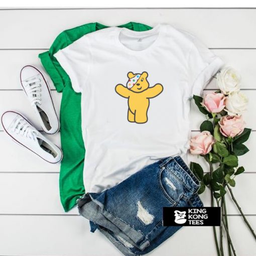 Adults White Pudsey Bear Children In Need t shirt