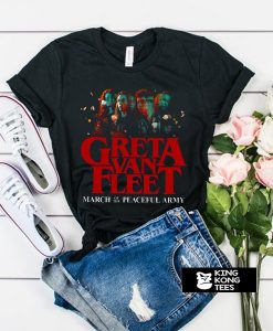 Anthem of HOT Peaceful Army Greta World Tour 2019, Greta Van Fleet Rock Unisex t shirt