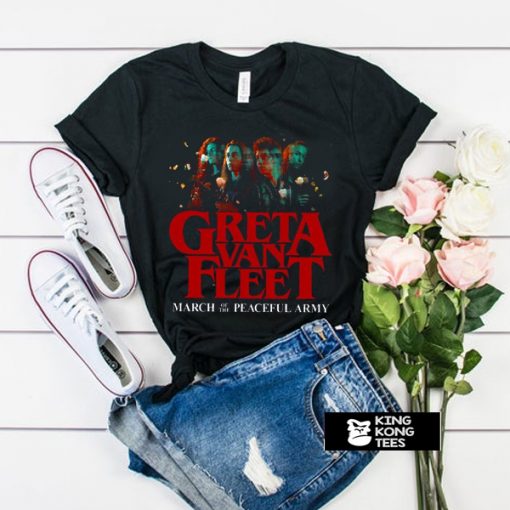 Anthem of HOT Peaceful Army Greta World Tour 2019, Greta Van Fleet Rock Unisex t shirt