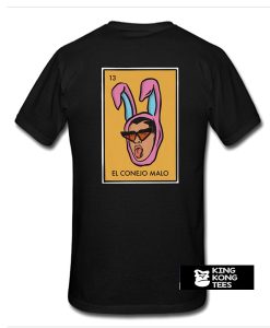 Bad Bunny El Conejo Malo T Shirt Back