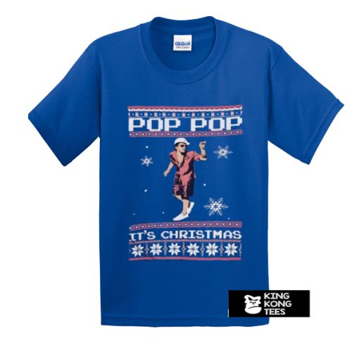 Bruno Mars Pop Pop It's Christmas t shirt