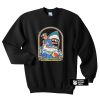 Funny Stay Positive Shark Attack Retro Comedy sweatshirt