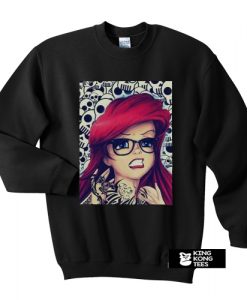 Goth Disney Princess Ariel sweatshirt