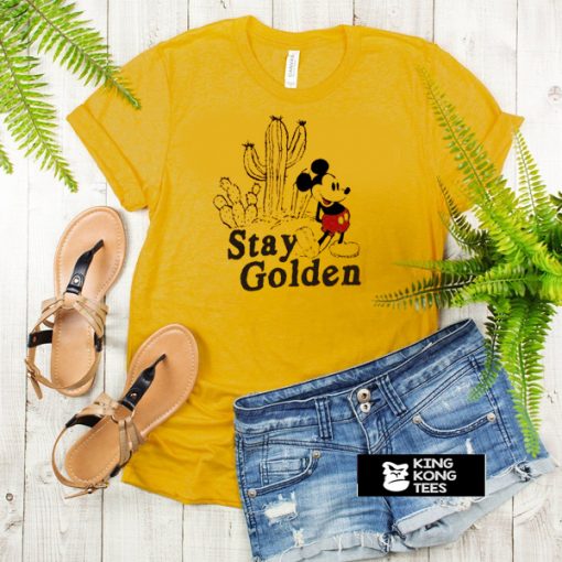 Stay Golden Mickey Mouse Casual t shirt