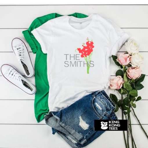 The smiths flowers white t shirt