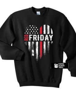 Thin Red Friday USA Line Design sweatshirt