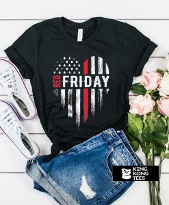 Thin Red Friday USA Line Design t shirt