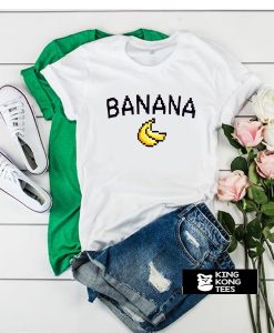 banana pixel t shirt