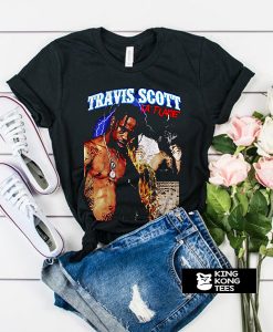 travis scott la flame t shirt