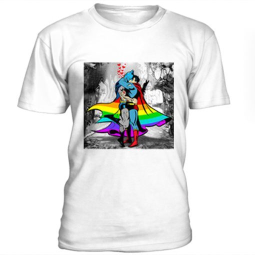 Batman vs Superman Gay Pride t shirt FR05