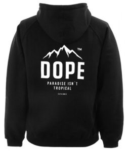 Dope Paradise Tropical hoodie back