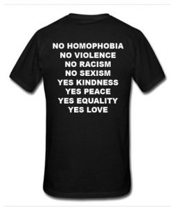 No Homophobia t shirt