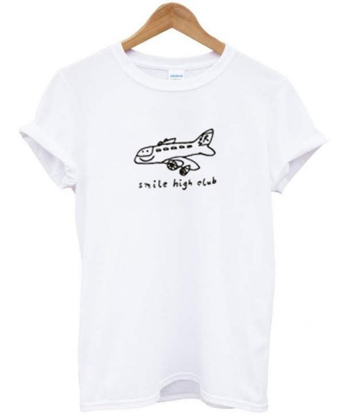 Smile High Club Plane t shirt FR05