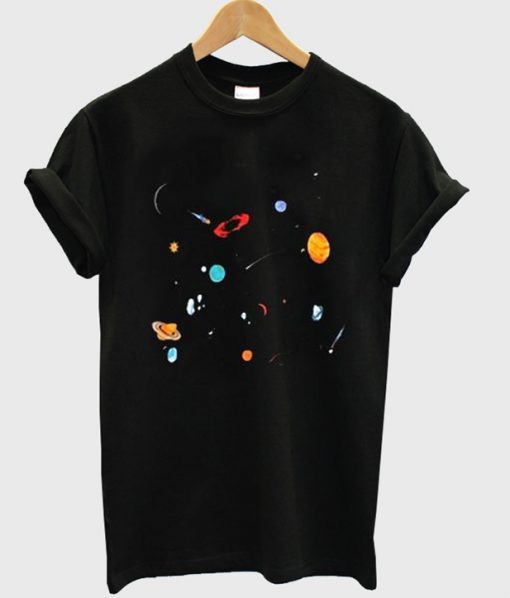 Space planet Galaxy t shirt FR05