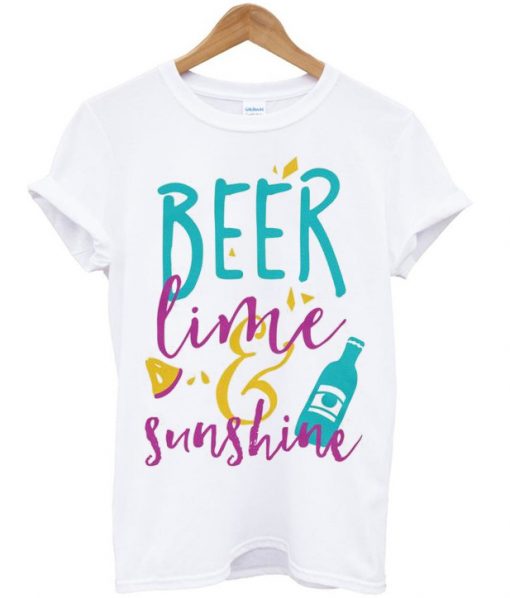 beer lime sunshine t shirt RJ22