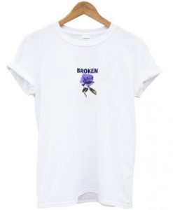 broken purple rose t shirt FR05