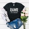 i'm a danosaur rawr t shirt