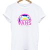 vans off the wall rainbow palms t shirt