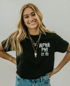 Alphaphi Est.1872 t shirt