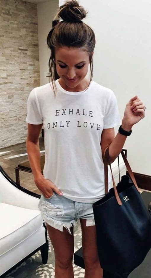 Exhale Only Love t shirt