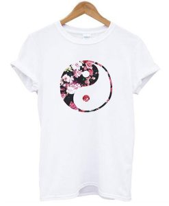 Flower ying yang unisex t shirt