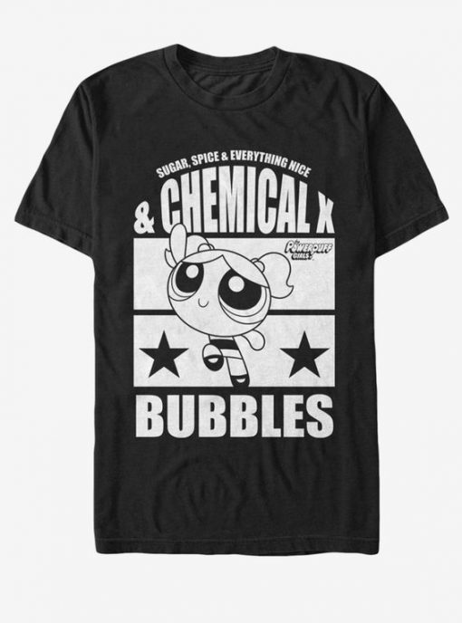 The Powerpuff Girls Chemical X Bubbles t shirt