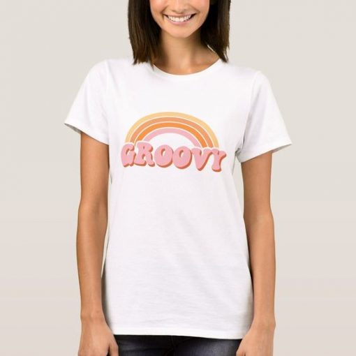 Vintage Groovy Rainbow t shirt