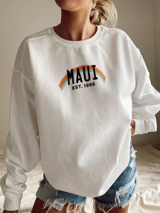 maui rainbow vintage sweatshirt