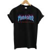 Thrasher red flame blue font tshirt