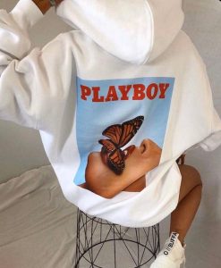 Vintage Playboy butterflies hoodie back