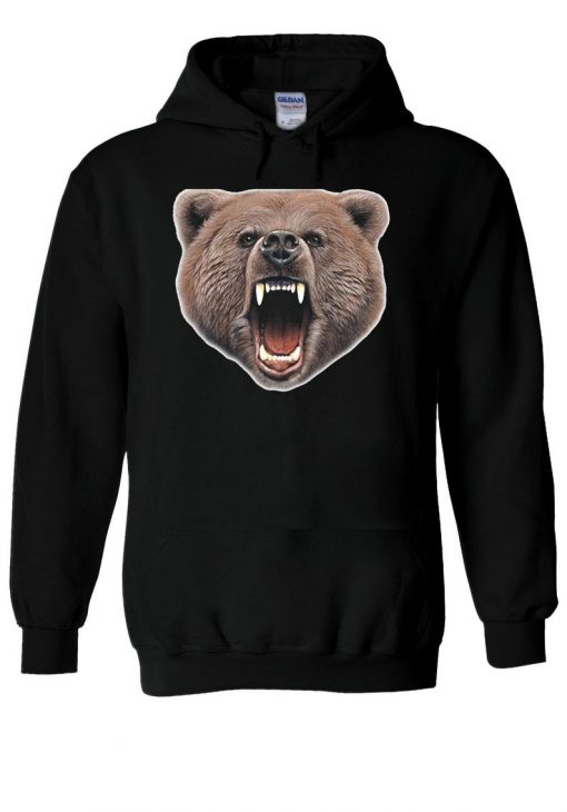 Wild Bear Roar Roaring Cool Swag Hoodie