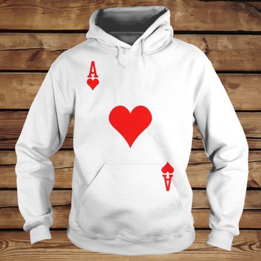 Ace of hearts playing card Hoodie