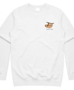 Hang In There Pocket Sloth Sweatshirt