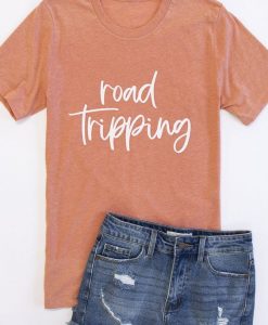 Road Tripping Graphic Tee Heather Sunset