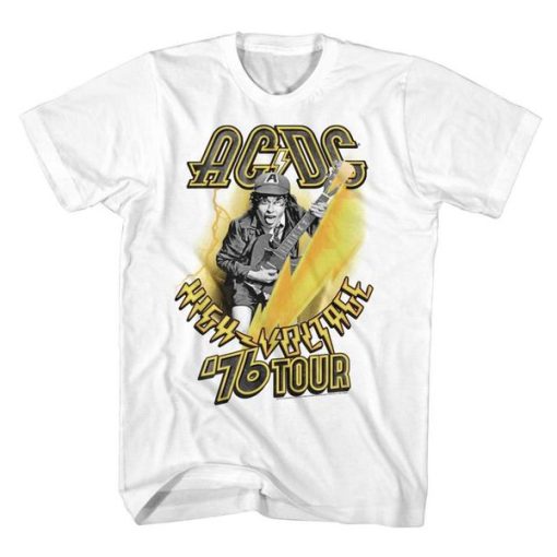 AC DC Special Order 76 Tour Adult Short Sleeve t shirt