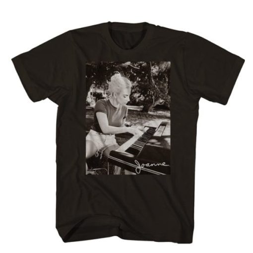 Lady Gaga Joanne Piano Portrait t shirt