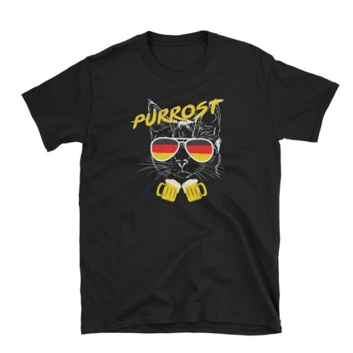 Purrost Beer Drinking Cat Oktoberfest t shirt