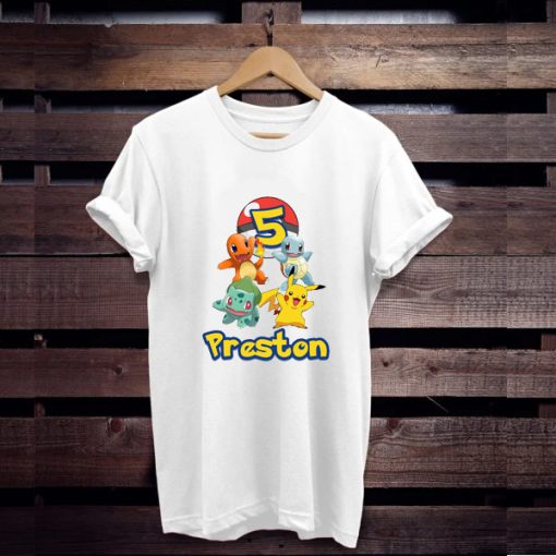 Pokemon Birthday Shirts for Kids t shirt