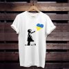 Pray for Ukraine Banksy Peace t shirt