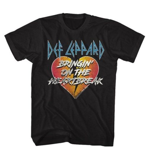 Def Leppard Bringin' On The Heartbreak t shirt