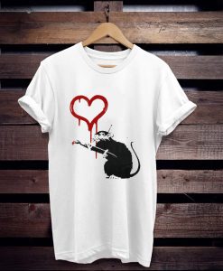 Banksy Love Rat t shirt