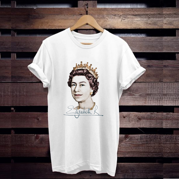 Queen Elizabeth II England t shirt