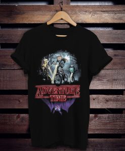 Adventure Time x Stranger Things t shirt