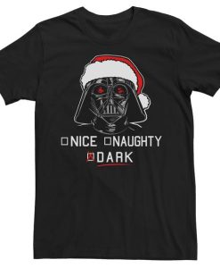 Star Wars Darth Vader Dark List Santa Christmas Graphic t shirt