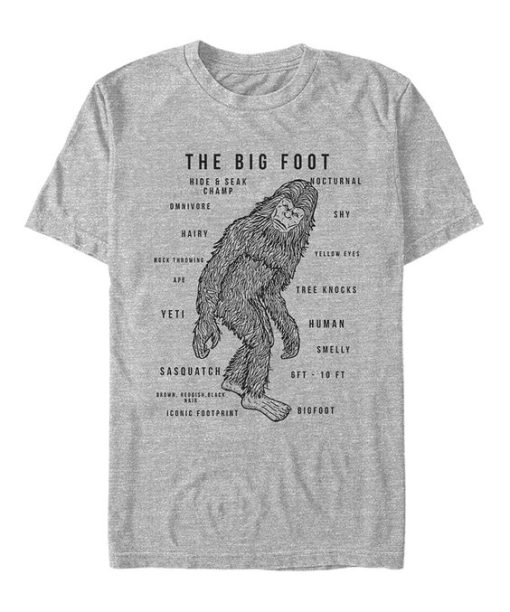 'The Big Foot' Facts t shirt