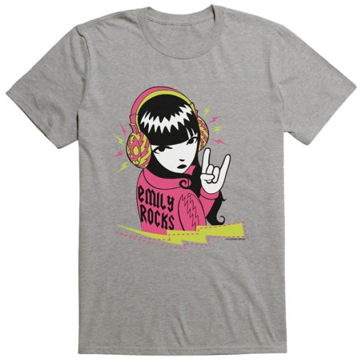 Emily The Strange Emily Rockks Lightning Bolt t shirt