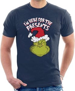 The Grinch Im Here for The Presents Christmas t shirt